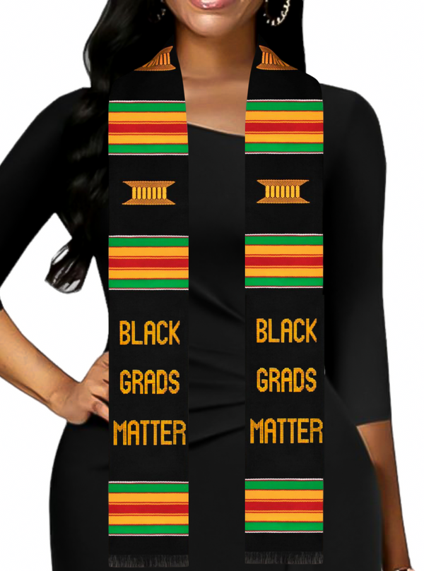 Black Grads Matter Kente Stole